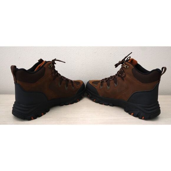 Skechers 204910/CDB Men's Sz 9.5M Dark Brown Rickter-Branson Hiking Boots - Picture 10 of 12